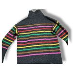 Lou & grey  Multicolor Striped Mock Neck Pullover Sweater Women’s XS Gray Stripe Photo 4
