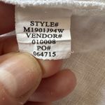 Multiples  White Linen Womens Jacket White Ruffle Buttons Flare Sleeve Size XL Photo 10