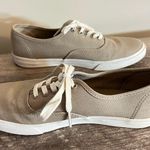 Vans  Beige Canvas Sneakers Shoes Women’s Size 7 Lace Up Neutral Comfort Casual Photo 6