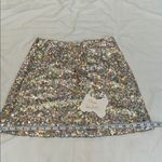 On 34th size 4 multi colored sequin mini skirt fully lined zipper like new Silver Photo 10