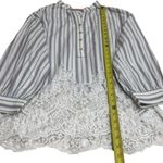 Pilcro  Anthropologie Long Sleeve Lacey Tunic Top Cottagecore Feminine Dainty XS Photo 12