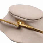 Vintage Bottle Pendant Necklace Collar Design Large Gold Tone Bold Statement Photo 4