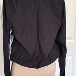 Good American Long Sleeve Faux Wrap Top Black Size XS Photo 4