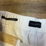 Talbots SuperSoft Cargo Pants Women Size 10 White Cotton Linen Blend Casual Photo 3