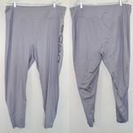 Bebe Sport Plus Size Grey Bejeweled Leggings — Size 3X Photo 1