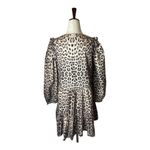Generation Love Brown Leopard Print Balloon Sleeve Rumi Mini Dress Size XS Photo 3
