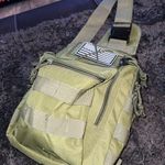 Tactical Shoulder sling Carrier Bag. Green Photo 5