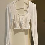 LA Hearts  by PacSun white peasant crop top Photo 0