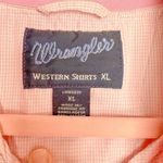Wrangler  Button Down Western Shirts Breast Cancer Awareness Pink Metallic Photo 4