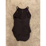 La Blanca Black Mesh Illusion High Neck One Piece Swimsuit, 8 Photo 6