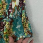 Forever 21 Vintage 90s Kaleidoscope Print Crop Top | Short Sleeve | Size S Yellow Photo 6