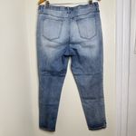 Woman Within  Distressed Skinny Jeans Size 18W 28” Inseam Light Wash Photo 4