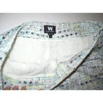 NWT $228 Womens Designer Worth New York Office Dress Shorts 10 Tweed Milly Multi White Photo 3