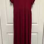 VIISHOW Wine Summer Casual Maxi Dress Photo 3