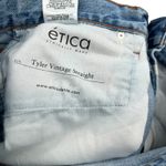 Etica The Tyler Vintage Straight Jeans Denim Light Medium Wash Blue Size 28 Photo 11