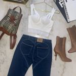 Burberry Heart-Stitch Motif Denim Skinny Jeans in Dark Wash Photo 2