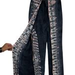 Young Fabulous and Broke Tie Dye Fauna Split Wide Leg Pant Robin Cayman Wash M Photo 4