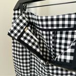 Free People NWT Gameday Black/White Gingham Mini Skirt Size 8 Photo 6