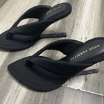 Good American NEW Cinderella F*cking Rella Thong Heel Women's Neoprene Black 5.5 Photo 2