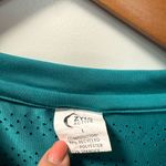 Zyia  Activewear‎ Teal Blue Green Mesh Long Sleeve T-Shirt Workout Lightweight L Photo 2