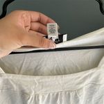 Loft Ann Taylor Women's Square Neck Long Sleeve Blouse White Size L Photo 2