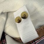 Jachs Girlfriend  women’s flannel plaid shacket with pockets, buttondown, sz M Photo 11