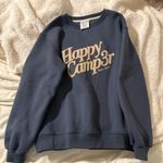Happy Camper Sweatshirt Navy Blue Size M Photo 0