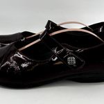 Dansko  Opal Patent Mary Jane Flat Shoe Round Toe Leather Black Cherry EU41 US 10 Photo 3