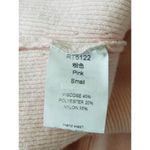 Blush Pink Knit Sweater Dress V Neck Fitted Photo 7