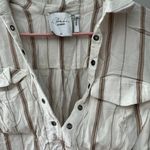 L'Academie "The Safari" Lace up Striped Blouse size xs Photo 6