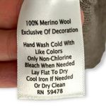 Max Studio  | Medium | 100% Merino Wool Leather Trim Front Pocket Knit Sweater Photo 4