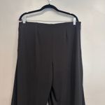 Ralph Lauren  Black Wide Leg Pull on Pants Trim Detail Women's Size XL Photo 8