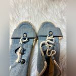 MICHAEL KORS McKenna Denim Gladiator Espadrille Sandals Blue Size 7 Photo 4