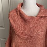 CAbi #3011 Foldover Cowl Neck Short Sleeve Sweater | Orange Pumpkin Spice Photo 2