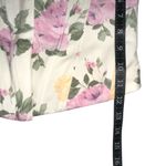 ZARA Cream Floral Bustier Boned Corset Top SMALL Photo 7