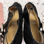 Nine West Theodean Cutout Peep Toe Platform Booties Stiletto Heel Black 8.5M Photo 7