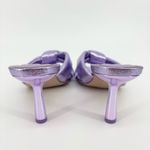 D'Amelio Leenoa Lavender Metallic Knotted High Heel Slide Sandals Size 8 Purple Photo 4