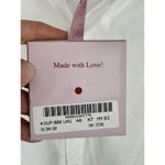 820 I‎ Caliban Women's Short Sleeve Button Up Shirt Dress Size 40 Medium White Photo 6