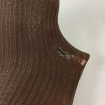 Ribbed brown nylon ankle trouser sock Photo 2