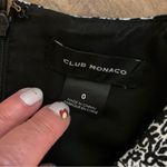 Club Monaco Women’s  black whitr Round Neck Dress Size 0 XS EUC Photo 7
