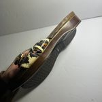 2012 Dr. Scholl's sandals Cheetah print faux wood wooden sandals size 8 Brown Photo 5