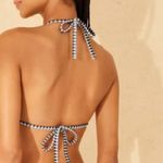 Wild Fable Women's Sparkle Gingham Texture Triangle bikini top Medium Photo 7