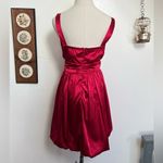 Candie's Vintage 90s Red Satin Bubble Hem Party Dress Photo 7
