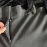 Loft  NWT petite gray velvet belt slim straight dress pants Sz 10P Photo 6