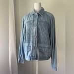 Vintage ‘90s Lisa Deane Relaxed Fit Button Down Denim Shirt w/ Rhinestone Detail Blue Size M Photo 1