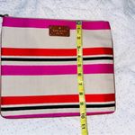 Kate Spade  Canvas Striped Zipper Travel Bag Photo 6
