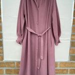 Liseuses Poggi 1973 virgin wool dusty pink Robe dress size large Photo 2