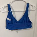 Aerie  Women's  Size Medium‎ Blue Strappy Sports Bra V-Neck Yoga Pilates  Photo 3