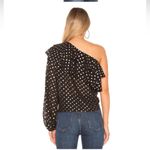 Yumi Kim  Sparks Fly One Shoulder Top in Hot Spot Gold Polka Dot Photo 2