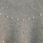 Maurice's  Cowl Neck Beaded Pullover Sweater Cozy Soft Fuzzy Gray Size 3X Photo 4